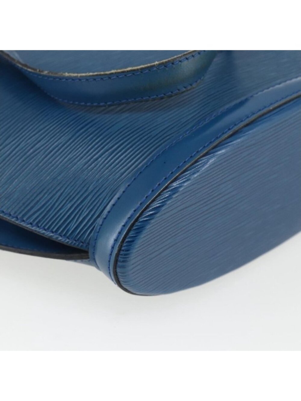 Authentic LOUIS VUITTON Epi Saint Jacques Shoulder Bag Blue M52275 LV - Picture 8 of 16